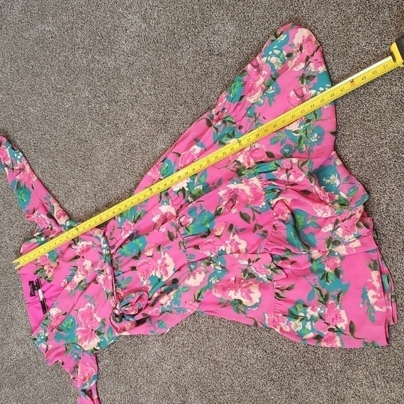 NWT Tahari Floral dress Long Sleeve Floral Print Surplus with Prairie Skirt 10 - Picture 10 of 12